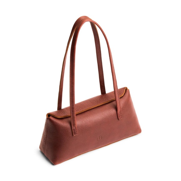 Portland Leather Goods AMELIE SHOULDER BAG Nutmeg Pebbled Leather - Picture 5 of 11